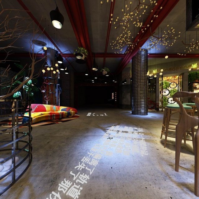 party bar ktv sauna design complete 174 3D Model .c4d .max .obj .3ds .fbx .stl .blend 