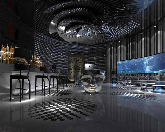 party bar ktv sauna design complete 175 3D Model .c4d .max .obj .3ds .fbx .stl .blend 