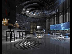 party bar ktv sauna design complete 175 Modello 3D