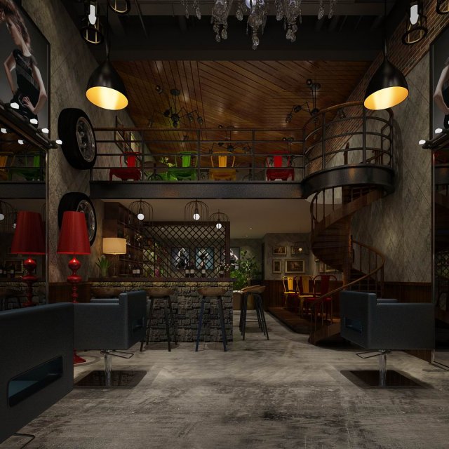 party bar ktv sauna design complete 178 3D Model .c4d .max .obj .3ds .fbx .stl .blend 
