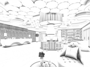 party bar ktv sauna design complete-01 3D Model