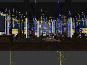 party bar ktv sauna design complete-01 3D Model