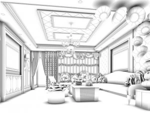 party bar ktv sauna design complete-03 3D Model