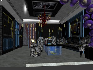 party bar ktv sauna design complete-03 Modello 3D