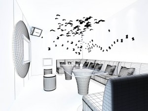 party bar ktv sauna design complete-05 3D Model