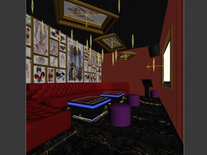 party bar ktv sauna design complete-06 3D Model
