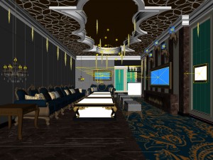 party bar ktv sauna design complete-08 3Dモデル