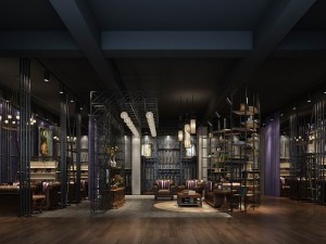 private club bar 3D Model