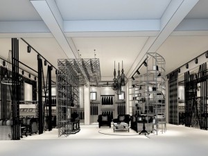 private club bar Modelo 3D