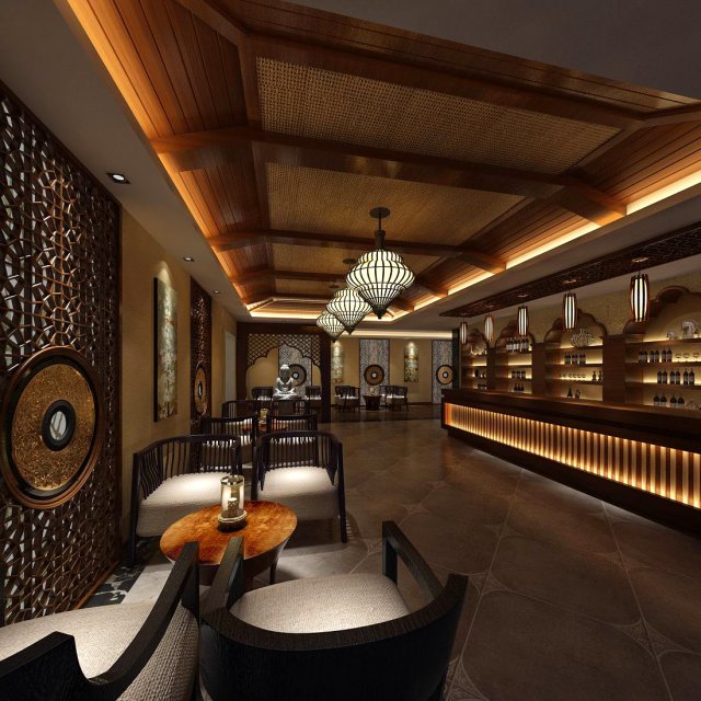 private club space design complete 01 Modello 3D .c4d .max .obj .3ds .fbx .stl .blend 