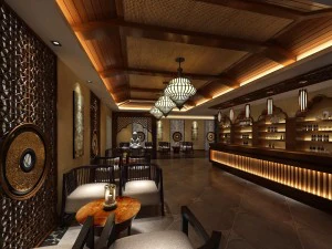 프라이빗 클럽 공간 디자인 완성 01 3D 모델