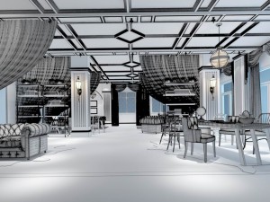 private club space design complete 03 Modelo 3D