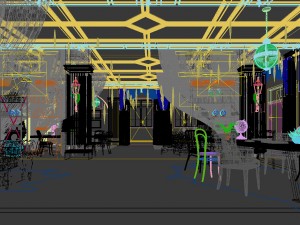 private club space design complete 03 Modelo 3D