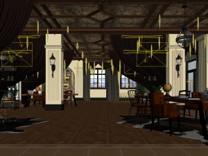 private club space design complete 03 Modelo 3D