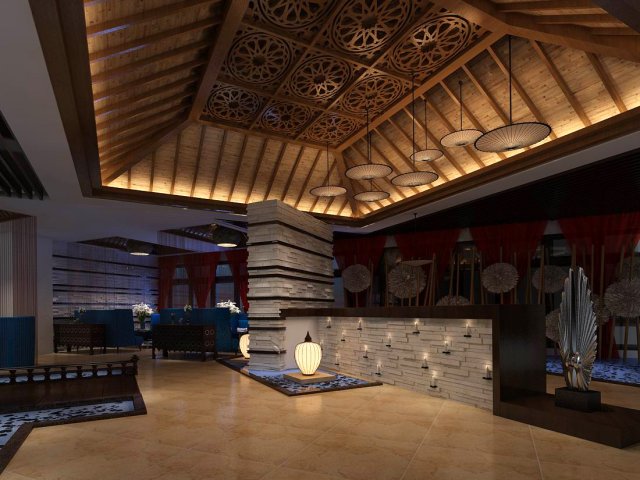 private club space design complete 04 3D Модель .c4d .max .obj .3ds .fbx .stl .blend 