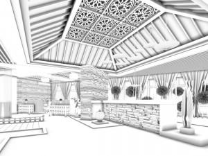 private club space design complete 04 3D Модель