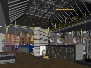private club space design complete 04 3D Модель