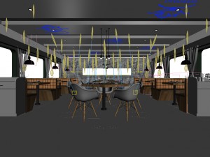 hotel restaurant teahouse cafe design 02 3D 모델
