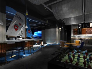 hotel restaurant teahouse cafe design 01 3D Model