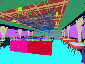 hotel restaurant teahouse cafe design 03 3D Model