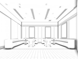 large hotel ballroom ktv party -01 3D Model
