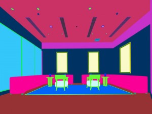 large hotel ballroom ktv party -01 3D Model