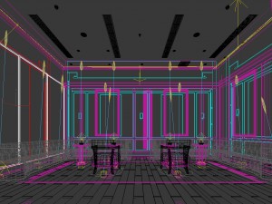 large hotel ballroom ktv party -01 3D Model