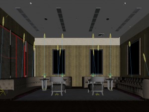 large hotel ballroom ktv party -01 3D Model