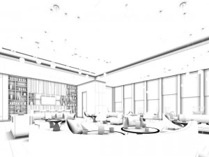 large hotel ballroom ktv party -02 3D Model