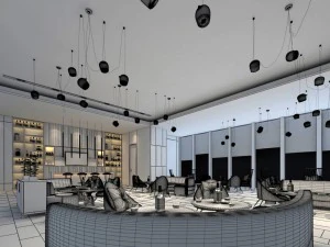 large hotel ballroom ktv party -02 3D Model