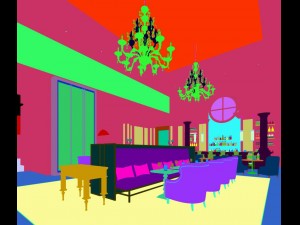 large hotel ballroom ktv party -03 3D Model