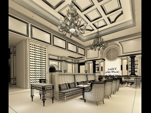 large hotel ballroom ktv party -03 3D Model