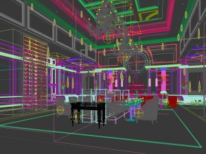 large hotel ballroom ktv party -03 3D Model