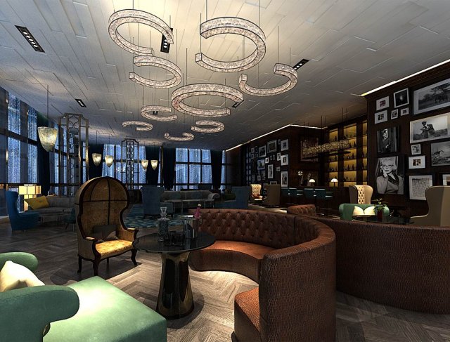 large hotel ballroom ktv party -05 3D 모델 .c4d .max .obj .3ds .fbx .stl .blend 
