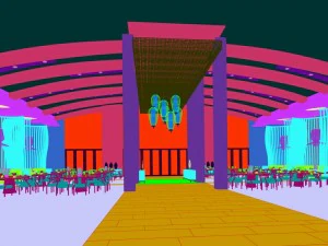 large hotel ballroom ktv party -07 3D Model