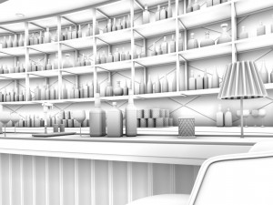 large hotel ballroom ktv party -08 3D Model