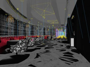 office meeting room reception hall design -01 3D Model