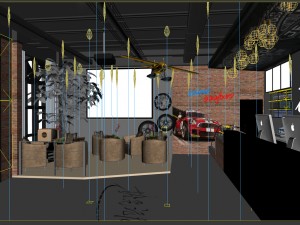 office meeting room reception hall design -02 3D Model