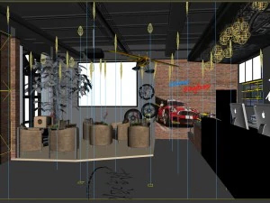 office meeting room reception hall design -02 3D Model