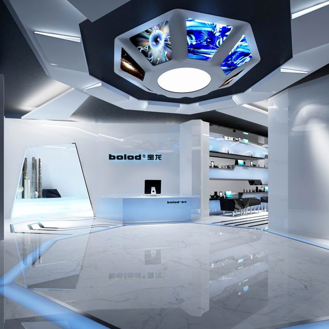 office meeting room reception hall design -03 Modelo 3D .c4d .max .obj .3ds .fbx .stl .blend 