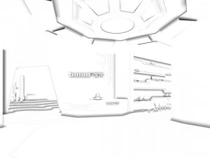 office meeting room reception hall design -03 3D Model
