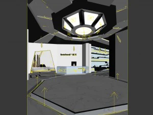 office meeting room reception hall design -03 3D Model