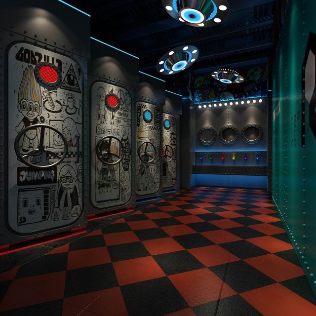 office meeting room reception hall design -06 3D 模型 .c4d .max .obj .3ds .fbx .stl .blend 