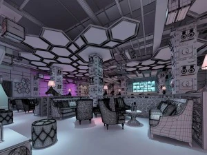 party bar ktv sauna design complete 02 3D Model