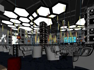 party bar ktv sauna design complete 02 3D Model