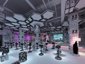 party bar ktv sauna design complete 03 3D Model