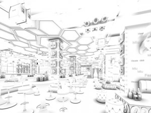 party bar ktv sauna design complete 04 3D Model