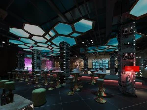 party bar ktv sauna design complete 04 3D Model