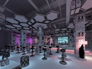 party bar ktv sauna design complete 04 3D Model