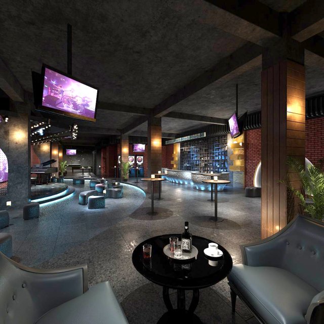 party bar ktv sauna design complete 05 3Dモデル .c4d .max .obj .3ds .fbx .stl .blend 